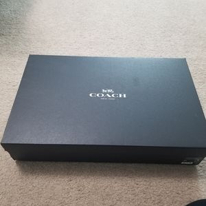 Coach matte black rain boots